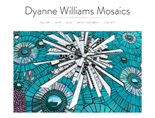 Tablet Screenshot of dyannewilliamsmosaics.com